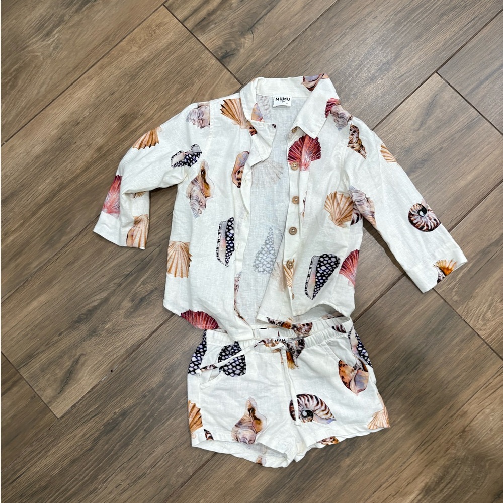 Show Me Your Mumu Seashell Print Cabana Set